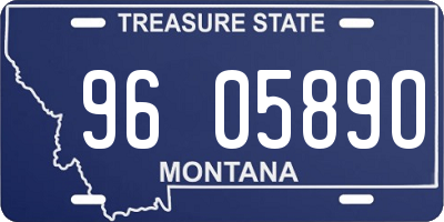 MT license plate 960589O