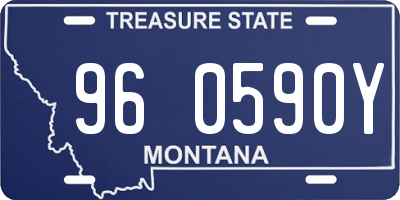 MT license plate 960590Y