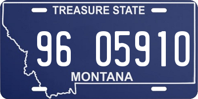 MT license plate 960591O