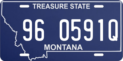 MT license plate 960591Q