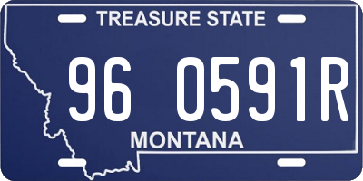MT license plate 960591R