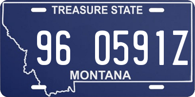 MT license plate 960591Z
