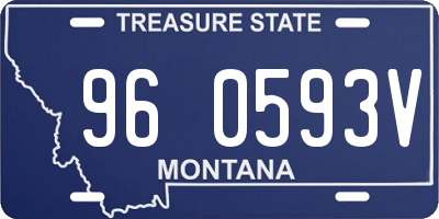 MT license plate 960593V