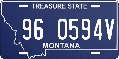 MT license plate 960594V