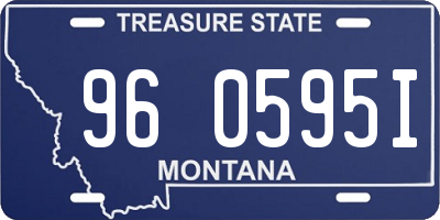 MT license plate 960595I