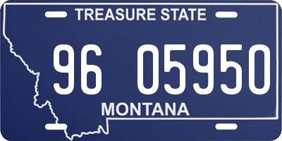 MT license plate 960595O