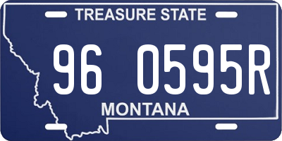 MT license plate 960595R