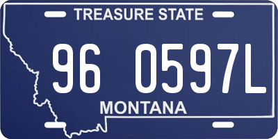MT license plate 960597L