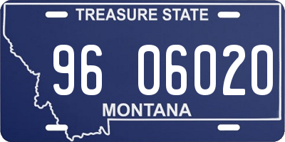 MT license plate 960602O