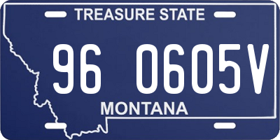 MT license plate 960605V