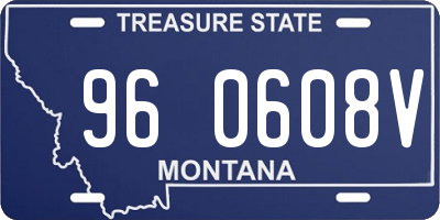 MT license plate 960608V