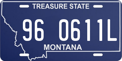 MT license plate 960611L