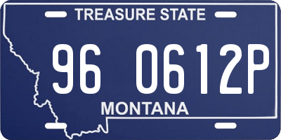 MT license plate 960612P