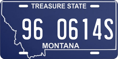 MT license plate 960614S