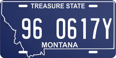 MT license plate 960617Y