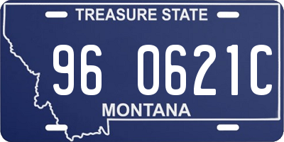 MT license plate 960621C