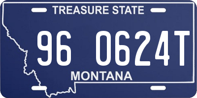 MT license plate 960624T
