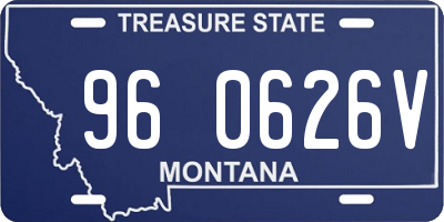 MT license plate 960626V