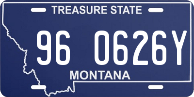 MT license plate 960626Y