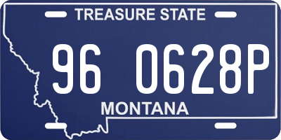 MT license plate 960628P