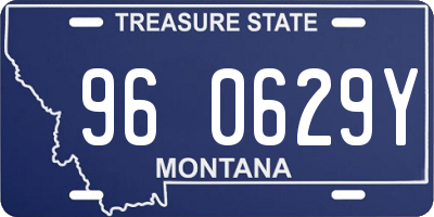 MT license plate 960629Y