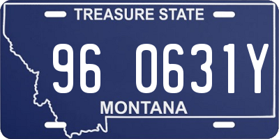 MT license plate 960631Y
