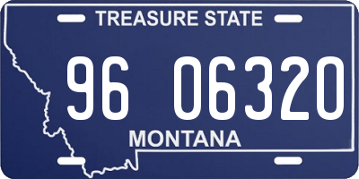 MT license plate 960632O