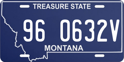 MT license plate 960632V