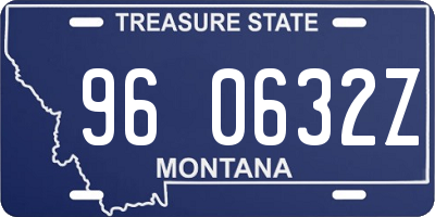 MT license plate 960632Z
