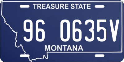 MT license plate 960635V
