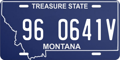 MT license plate 960641V