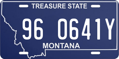 MT license plate 960641Y
