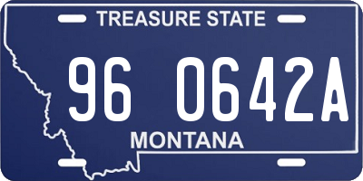MT license plate 960642A