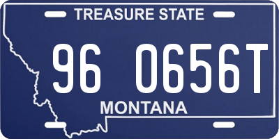 MT license plate 960656T