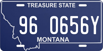 MT license plate 960656Y