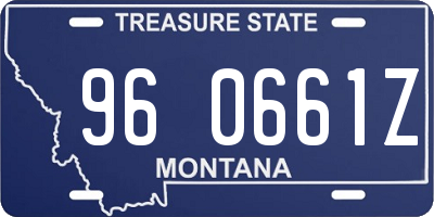 MT license plate 960661Z