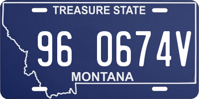 MT license plate 960674V