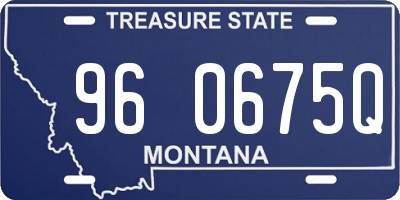 MT license plate 960675Q