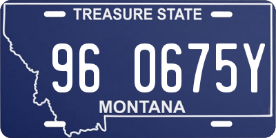 MT license plate 960675Y