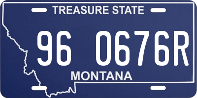 MT license plate 960676R