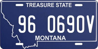 MT license plate 960690V