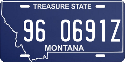 MT license plate 960691Z