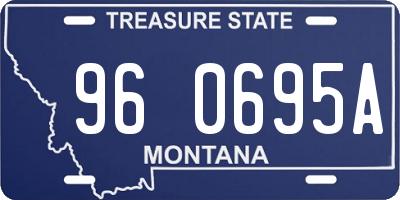 MT license plate 960695A