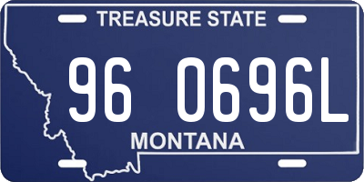 MT license plate 960696L