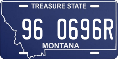 MT license plate 960696R