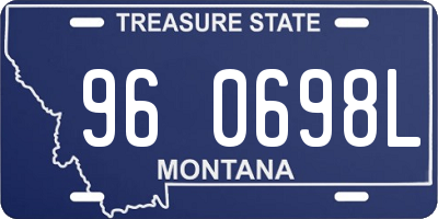 MT license plate 960698L