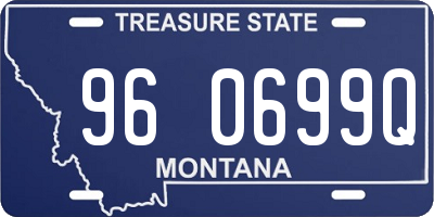 MT license plate 960699Q