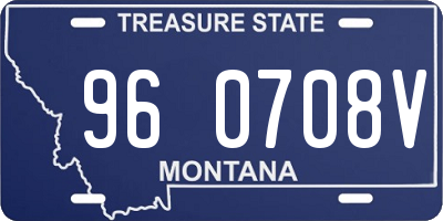 MT license plate 960708V