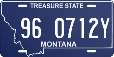 MT license plate 960712Y