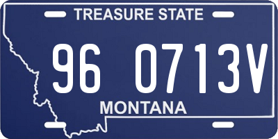 MT license plate 960713V
